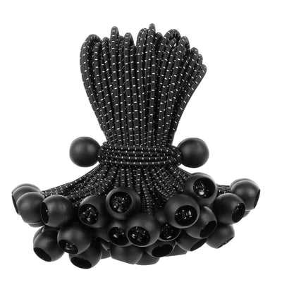 9 Inch Ball Bungee Cords, 50 pcs Bungie Cord Balls Tarp Tie Bungee Balls for Canopy, Camping Tarp, Shelter,Cargo,Tent