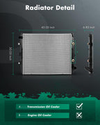 SCITOO Automotive Replacement Engine Radiators compatible with Chevy
