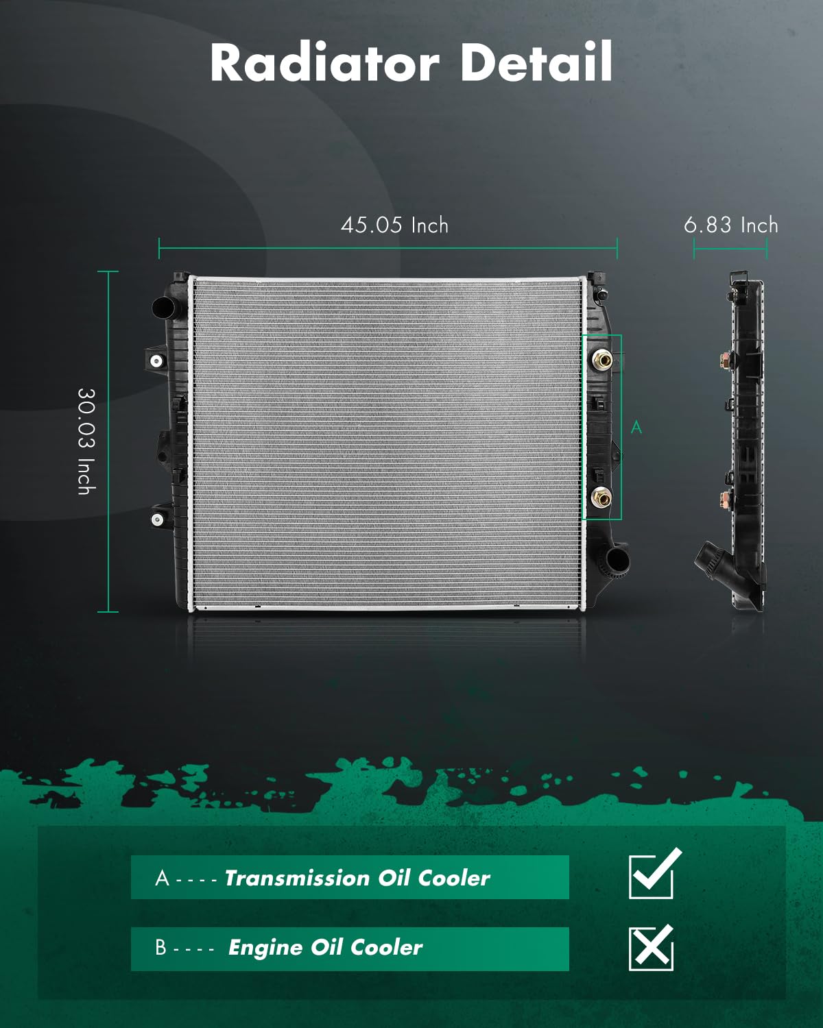 SCITOO Automotive Replacement Engine Radiators compatible with Chevy