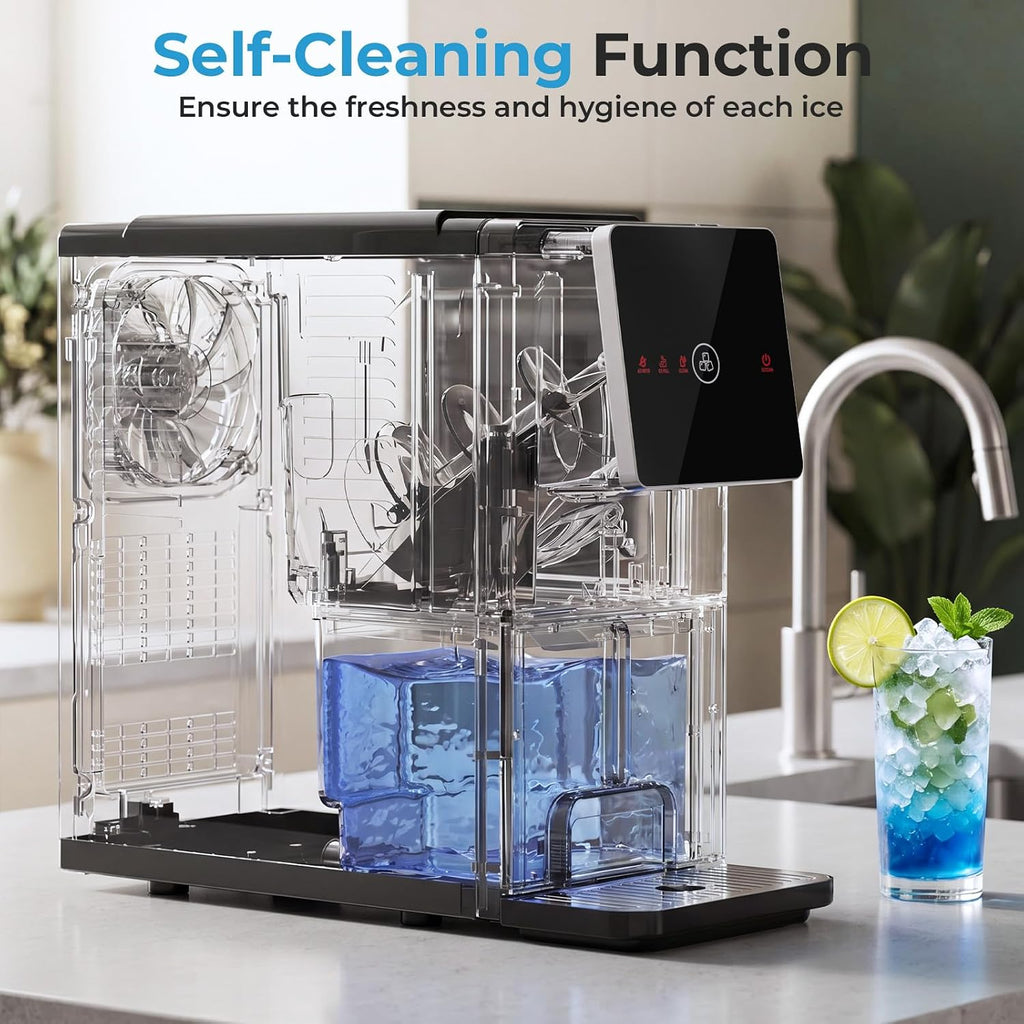 Nugget Ice Maker Countertop with Self-Dispensing, 33lbs/24H