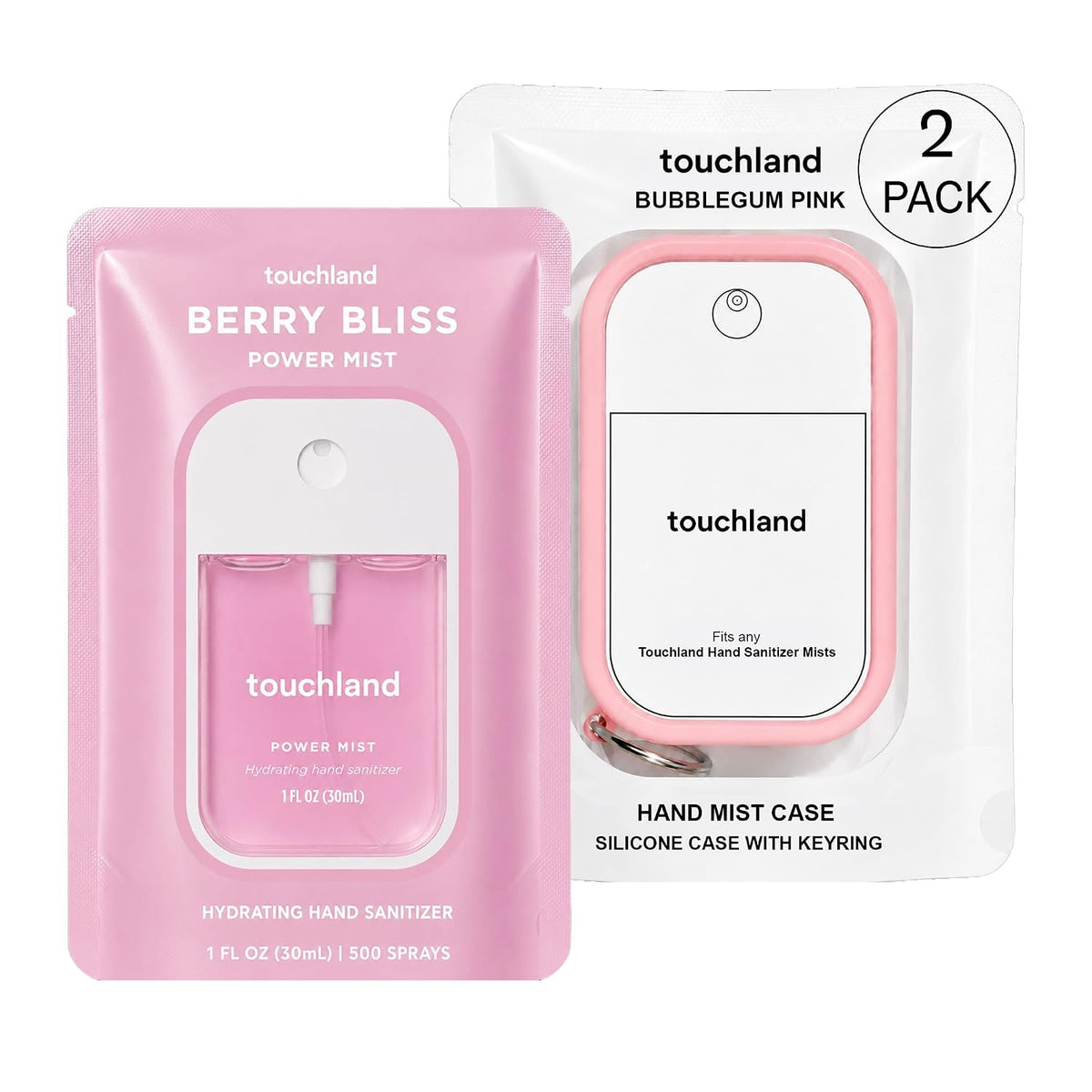 Pink Pop Set Berry Bliss Hydrating Hand Sanitizer Spray & Case
