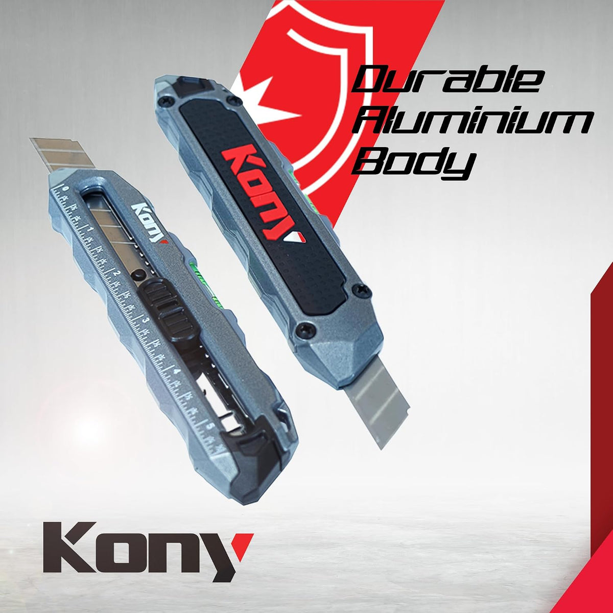 Heavy-Duty Retractable Utility Knife, 18mm Snap-Off Box Cutter