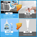 Mold Stain Remover Gel, 8 Fl oz Powerful Mold and Mildew Stain Remover