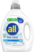 free clear, Original, Liquid Laundry Detergent for Sensitive Skin, Unscented and Hypoallergenic, Concentrated