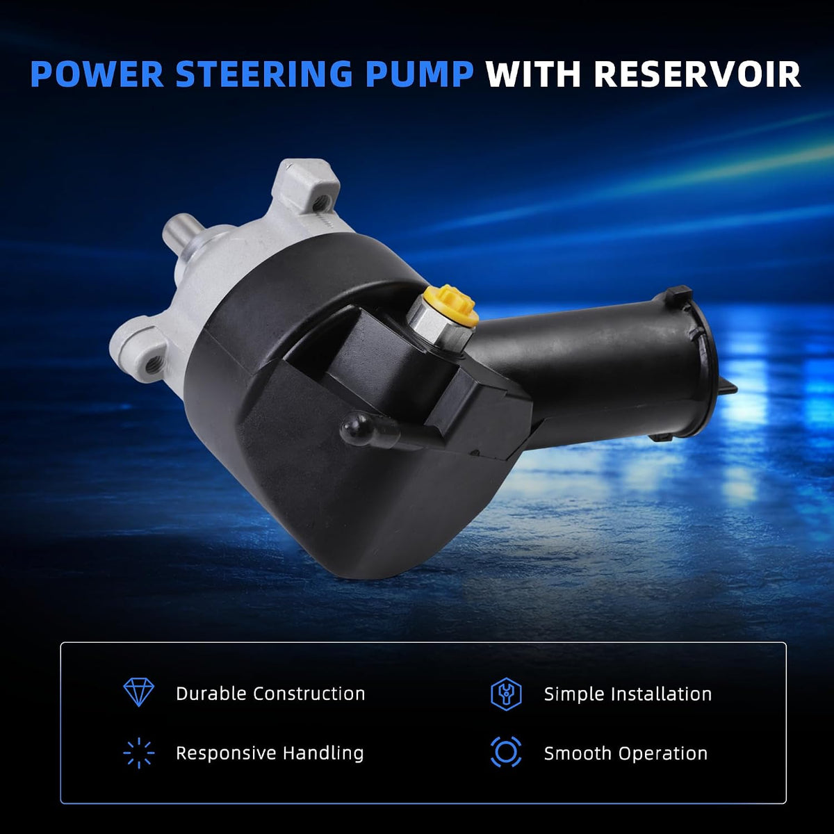 Power Steering Pump, 20-7272, for Ford Bronco F-150 1990-1996