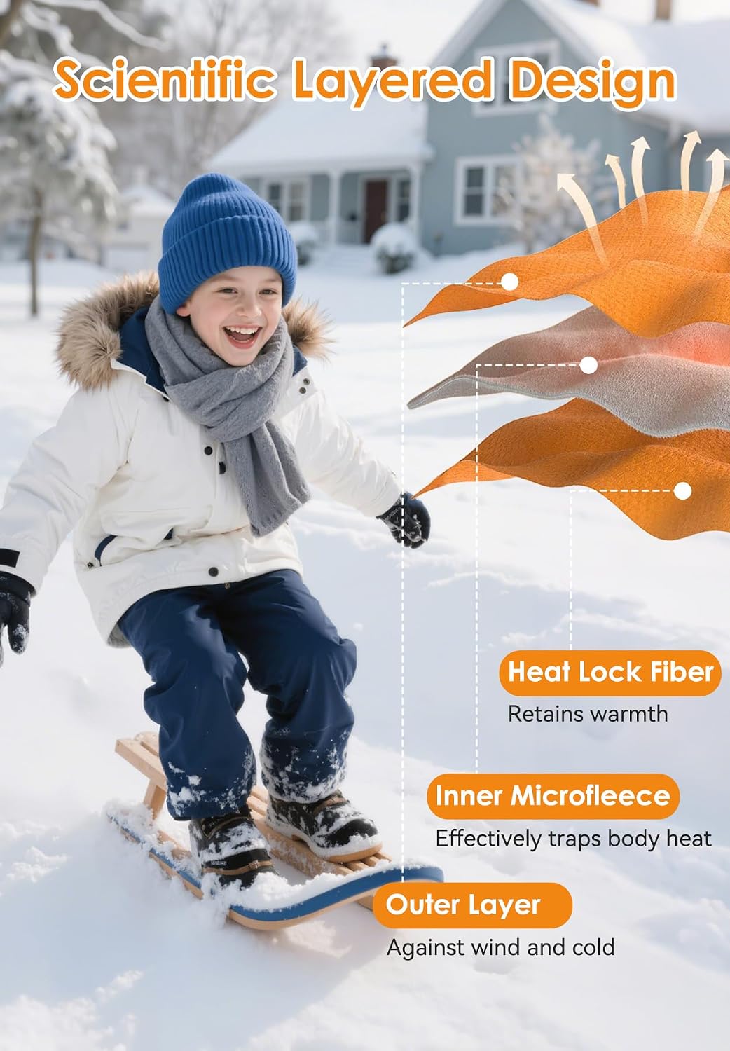 2 Set Kids Thermal Underwear Set Winter Warm Toddler Long Johns 2-5T | Cozy Fleece Lined Kids Thermal Top and Bottom