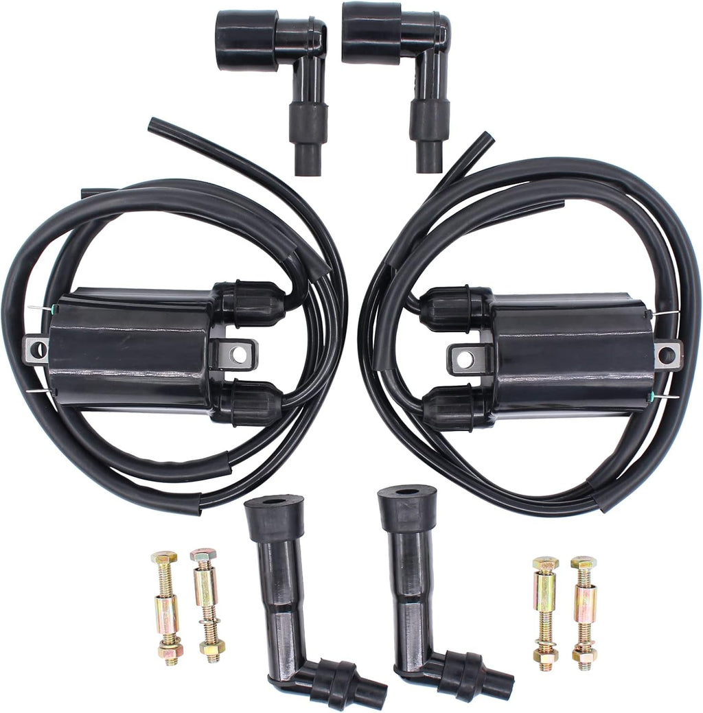 NewYall 2 Ignition Coil w/Wire Cap for Kawasaki Vulcan 1500 Classic 97-08