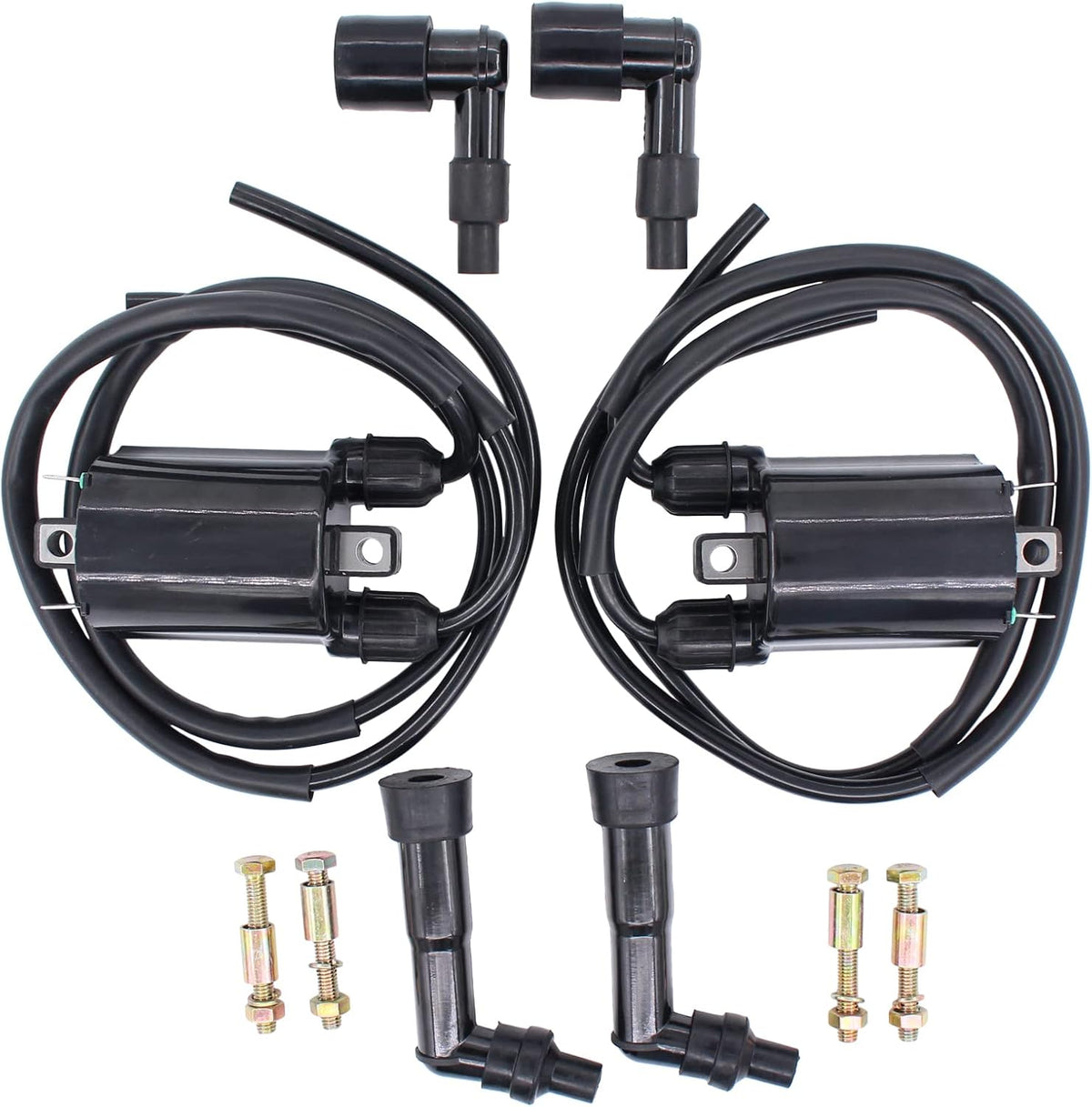 NewYall 2 Ignition Coil w/Wire Cap for Kawasaki Vulcan 1500 Classic 97-08