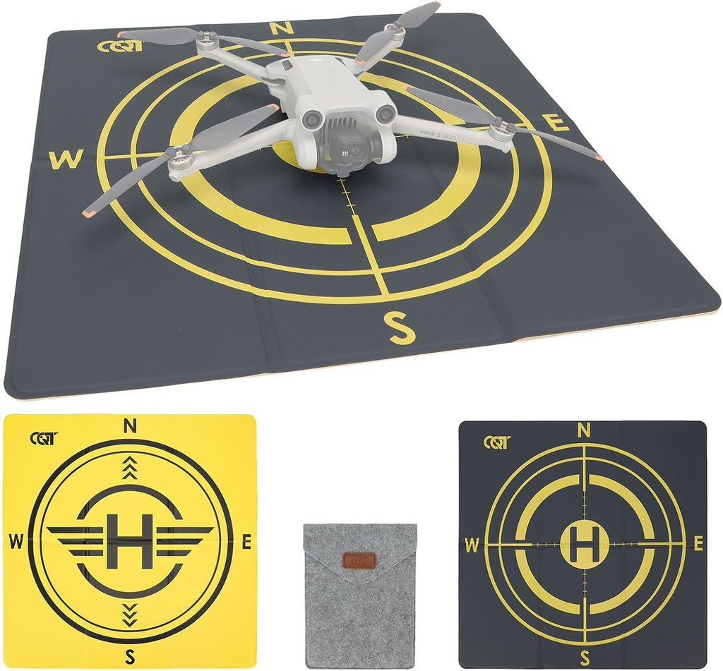Drone Landing Pad Universal Waterproof Weighted Portable Fast-Foldable Helipad Launch for DJI Mavic 3 Pro/Mini 2