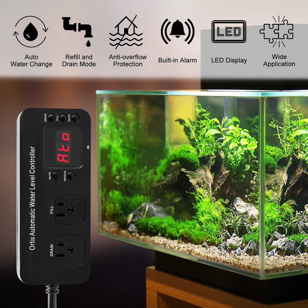 Auto Top Off System, Ortis Water Refiller, Automatic Water Level Controller for Aquariums, Fish Tanks, Swimming