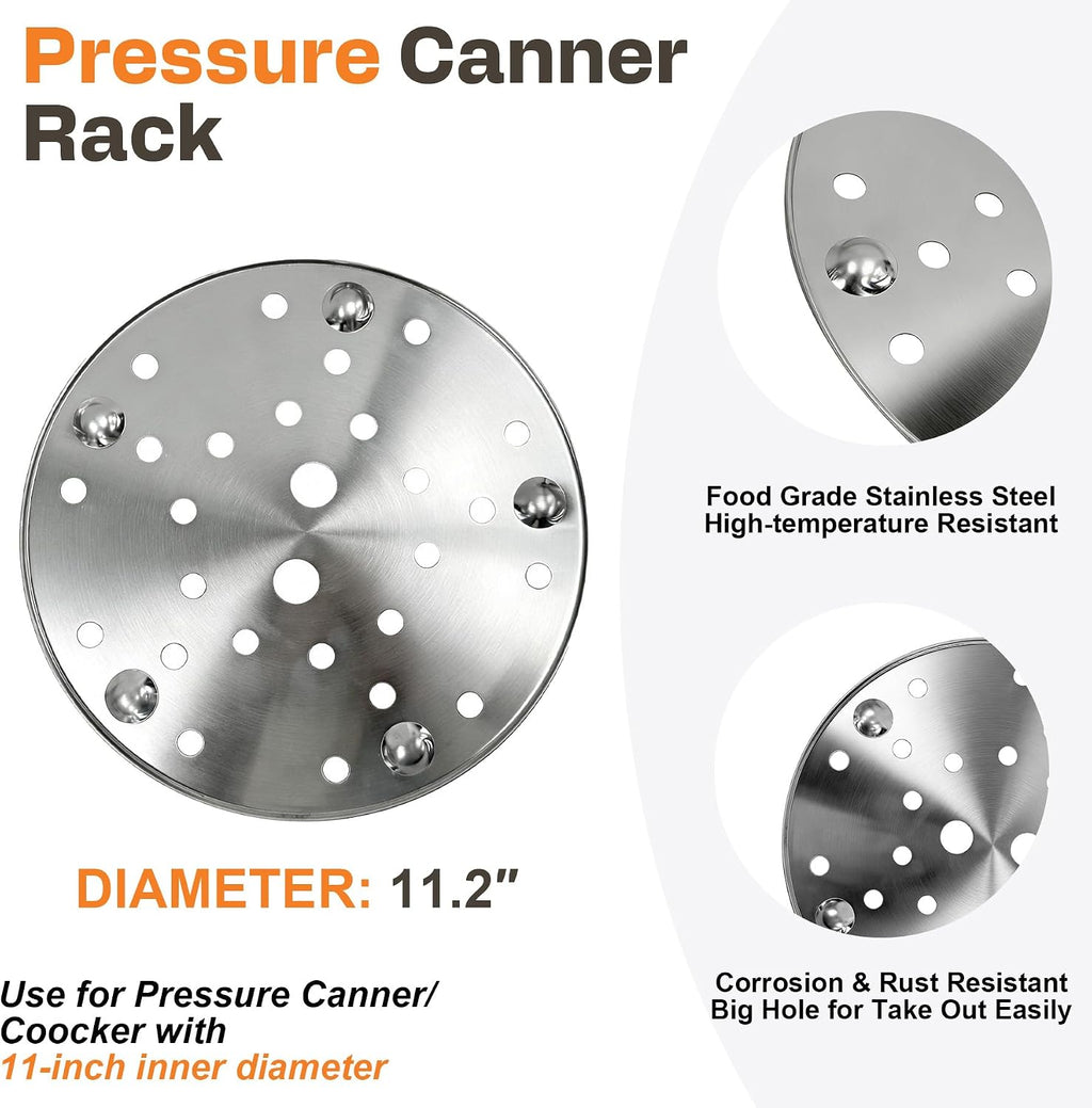 85707 11" Pressure Canner Rack Fit for Presto Pressure Canner 16-23 Quart