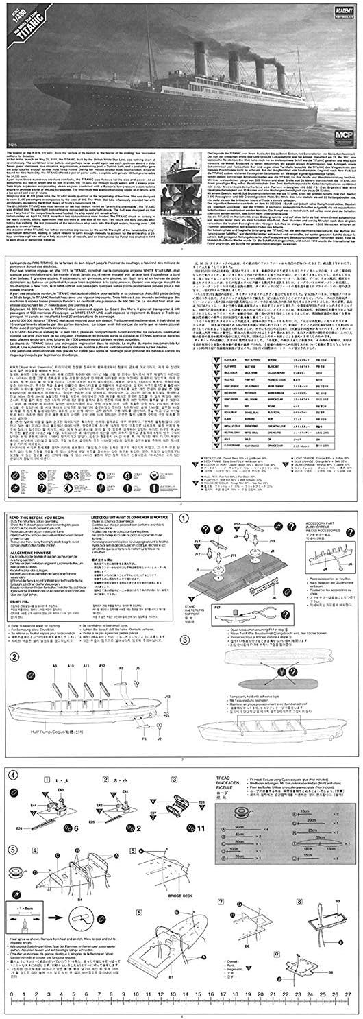 Scale Model : Battle Ships & Aircraft Carrier Kits (1/400 R.M.S Titanic MCP)