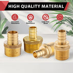 2-PACK EFIELD Pex Crimp Fitting,3/4" x 3/4"NPT Male Adapter(PEX1807021-2)
