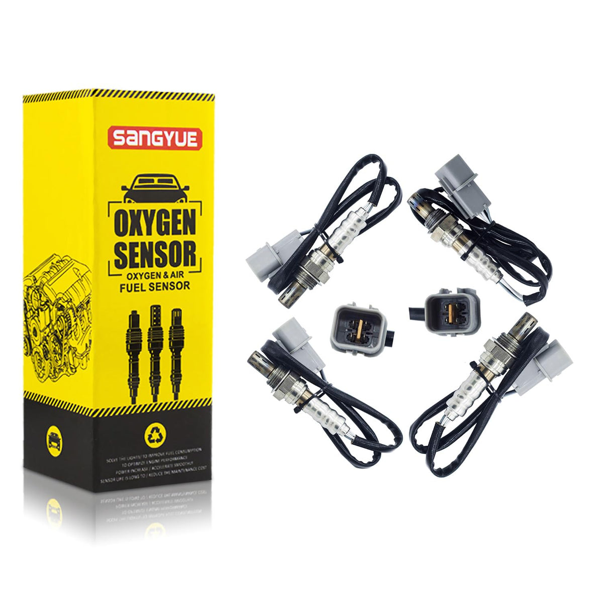 Sangyue 4PCS Oxygen Sensor (Only fit 2.7L Engine) Upstream + Downstream