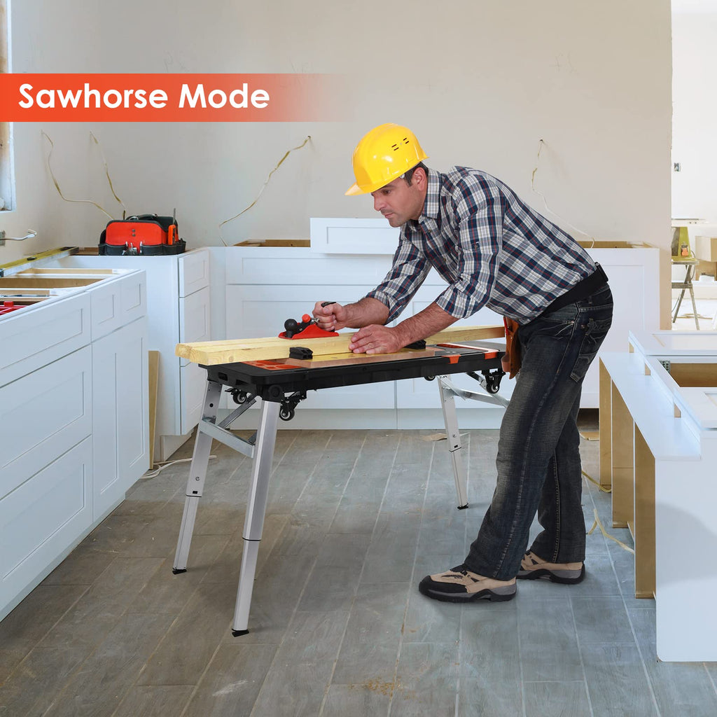 7in1 Multifunctional Portable Workbench,Worktable with Poweroutlet