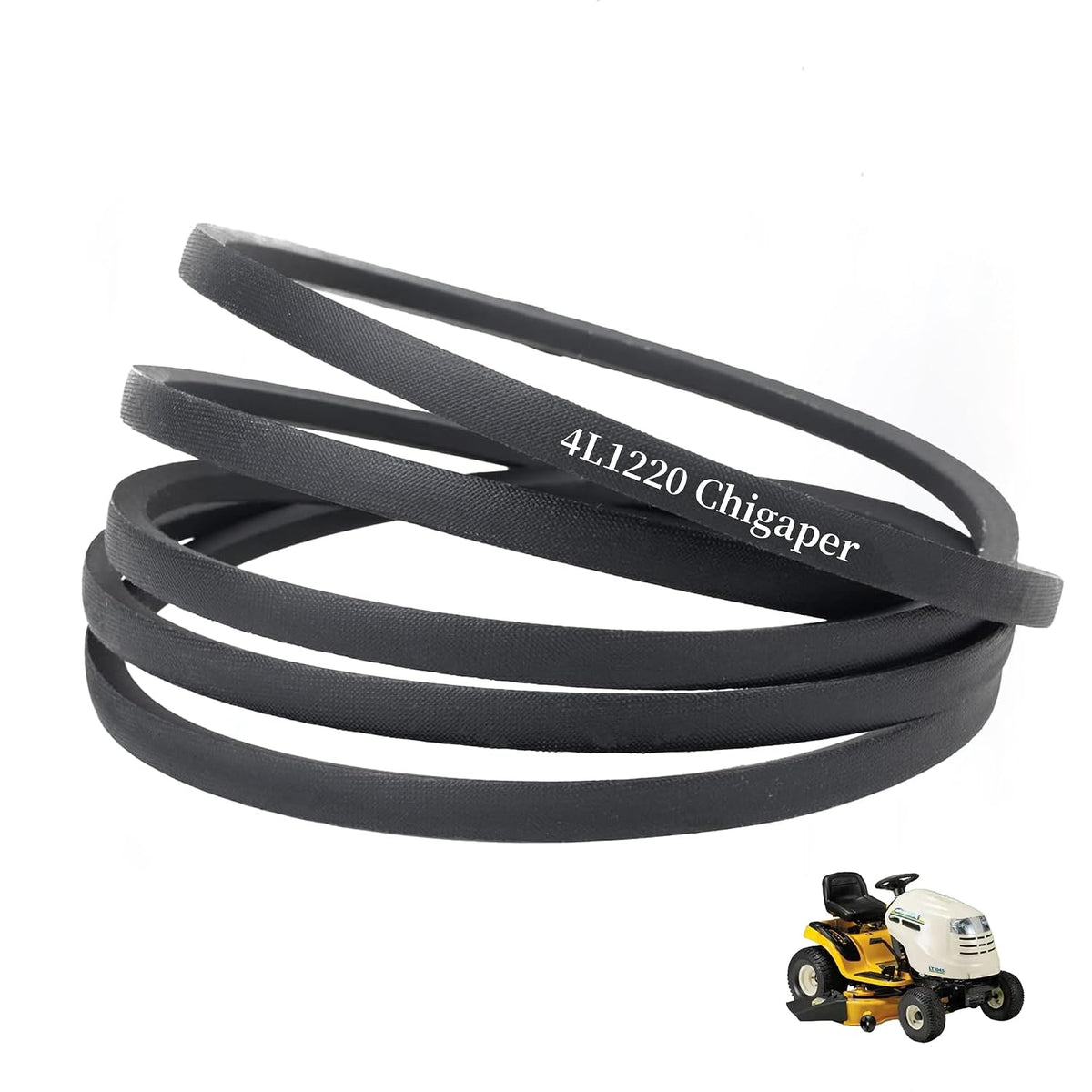 754-04153 1/2" X 122" Deck Drive Belt for Cub Cadet 754-04153 954-04153 954-04153A|46 Inch Deck LT1045 LT1046 Mower