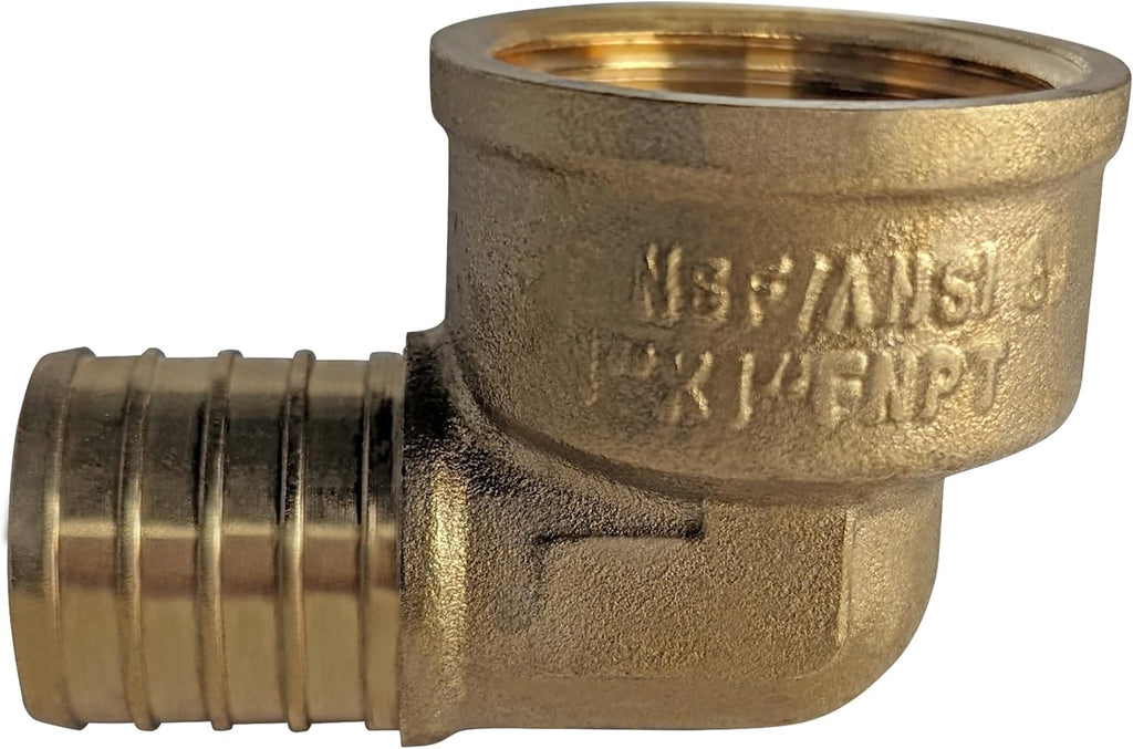 2 Pack XFITTING 1 Inch Pex x 1 Inch Pex Female NPT Elbow