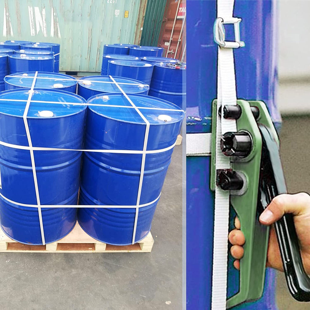Heavy Duty Hand Pallet Strapping Banding Kit,3/4" x 320' Woven Cord Strapping