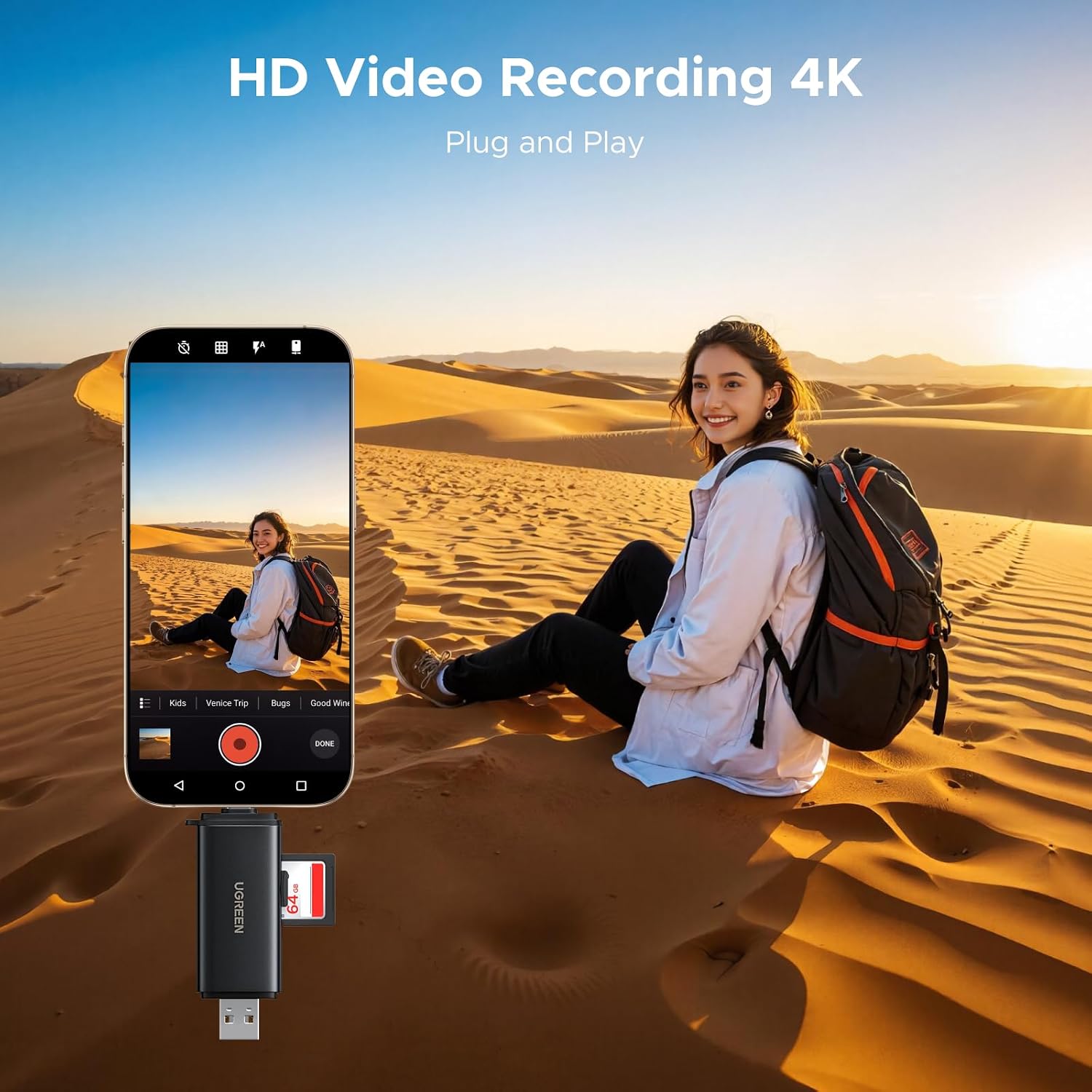 USB C SD 4.0 Card Reader USB Memory Card Reader | for SDXC, SDHC, MicroSD, MMC, RS-MMC, Micro SDXC, Micro SDHC