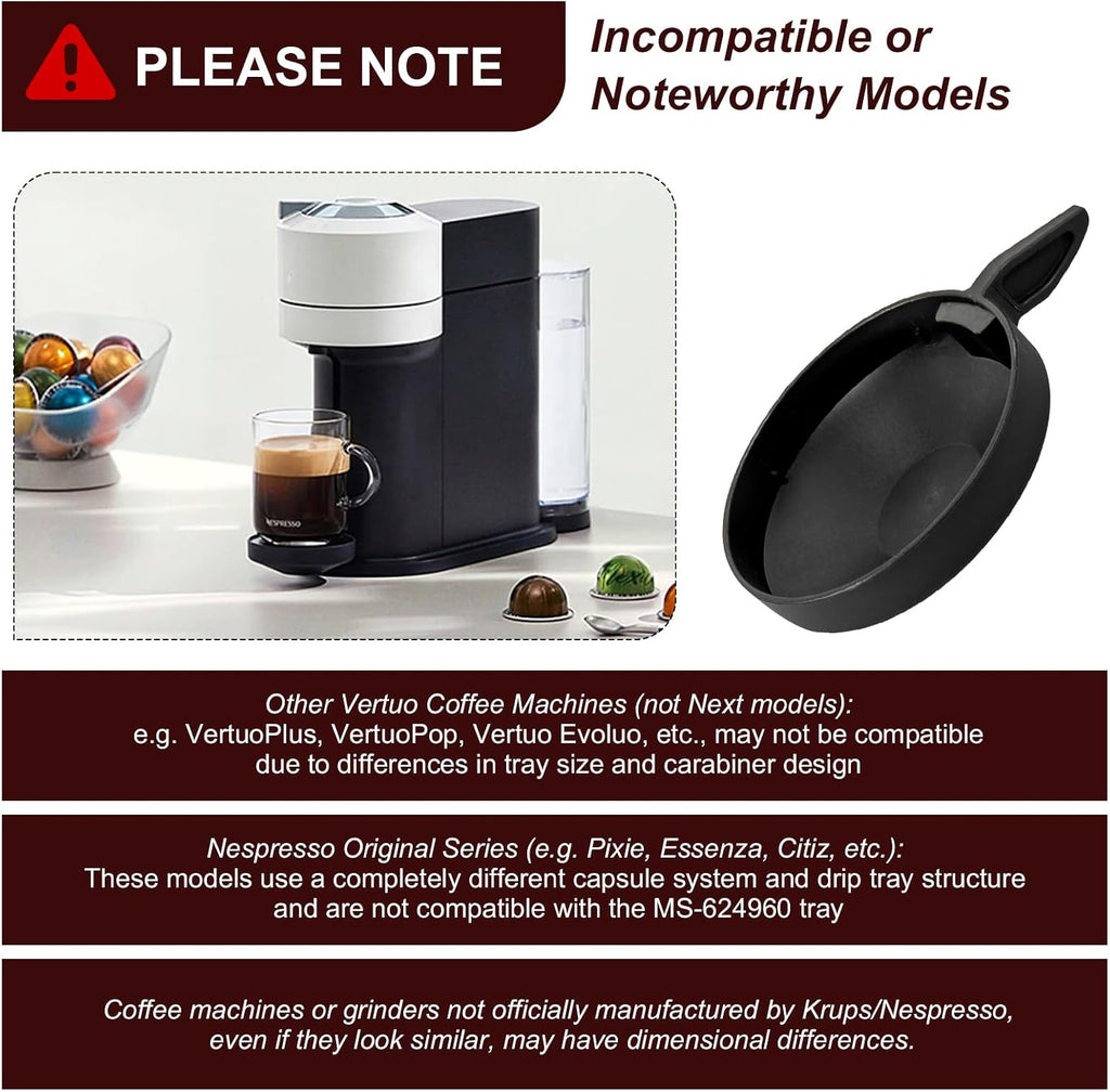 Coffee Machine Drip Tray Replacement Espresso Grinder for Nespresso Next