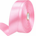 1 Inch Pink Satin Ribbon 50 Yards Single Face Polyester