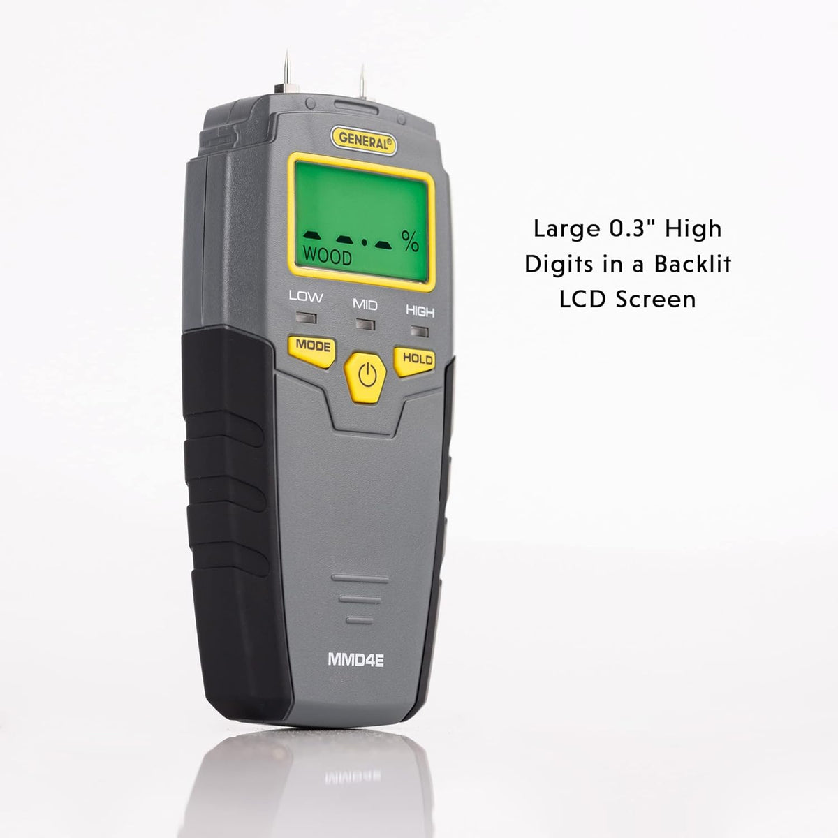 MMD4E Moisture Meter for Wood, Walls & Water Leak Detection | Pinless wood moisture meter for drywall & walls.