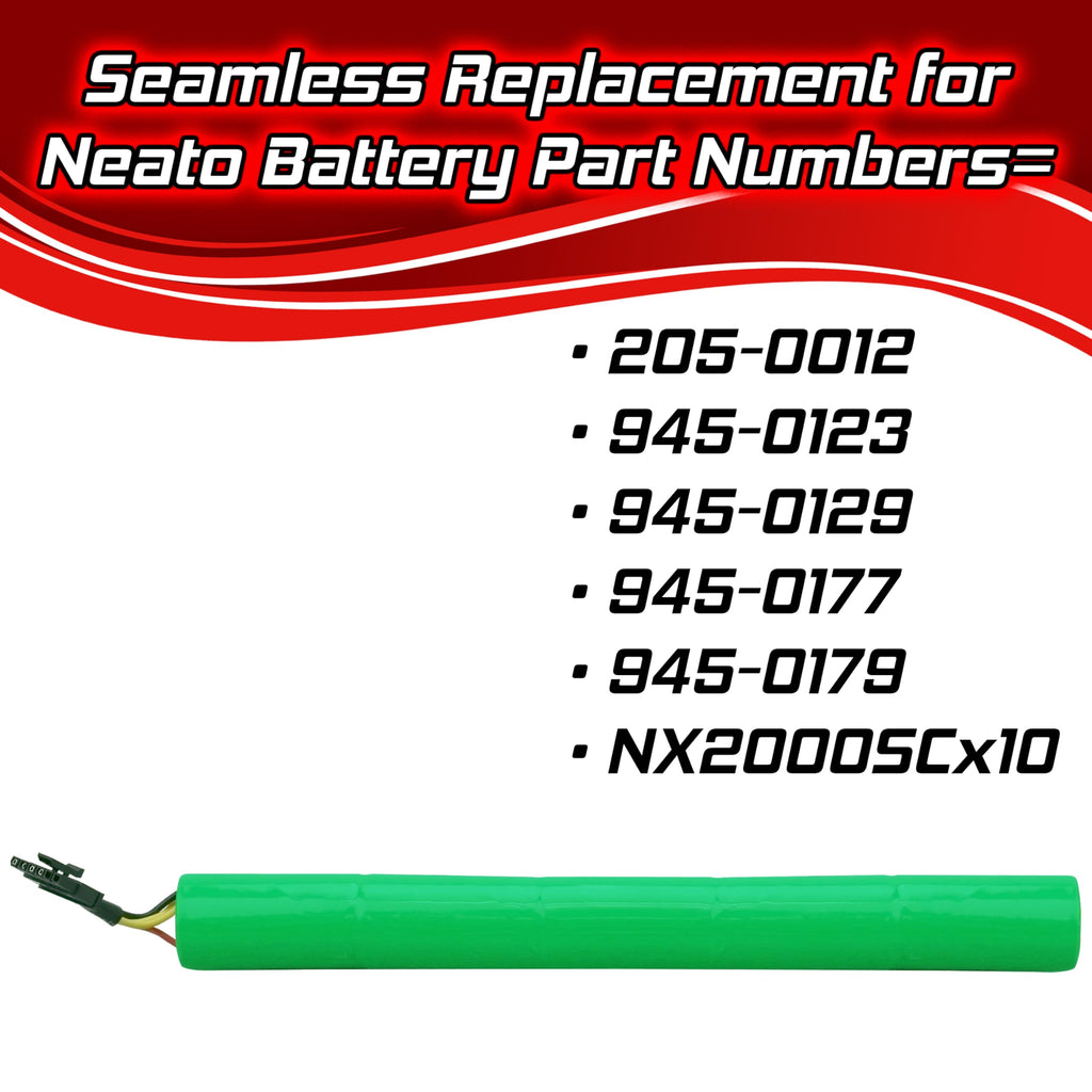 Banshee Replacement New Sweeping Battery 205-0012 for Neato Botvac D7500 70 70e D8 D75 D80 D85 85s