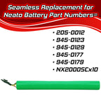 Banshee Replacement New Sweeping Battery 205-0012 for Neato Botvac D7500 70 70e D8 D75 D80 D85 85s