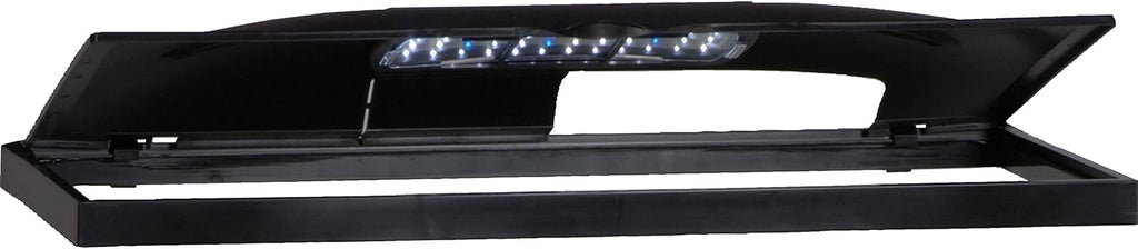 LED Aquarium Hood 24 in x 12 in, Hinged Fish Tank Cover