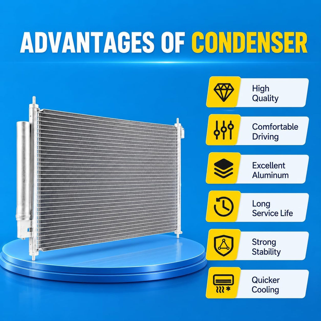 4953 AC Condenser Only Fits Chevy Silverado 2500 6.0L 1999-2004