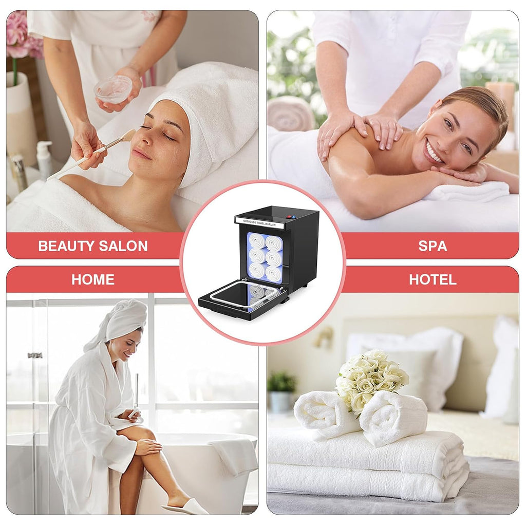 Hot Towel Warmer for Spa, Small Towel Warmer for Esthetician, Mini Towel Warmer for Facial Salon Beauty, Professional