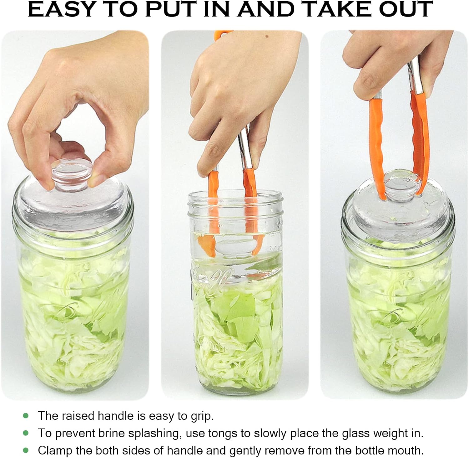 28 Pcs Fermentation Kit-5 Stainless Steel Fermentation Lids, 5 Glass Weights, 5 Airlocks, 6 Silicone Rings, 6