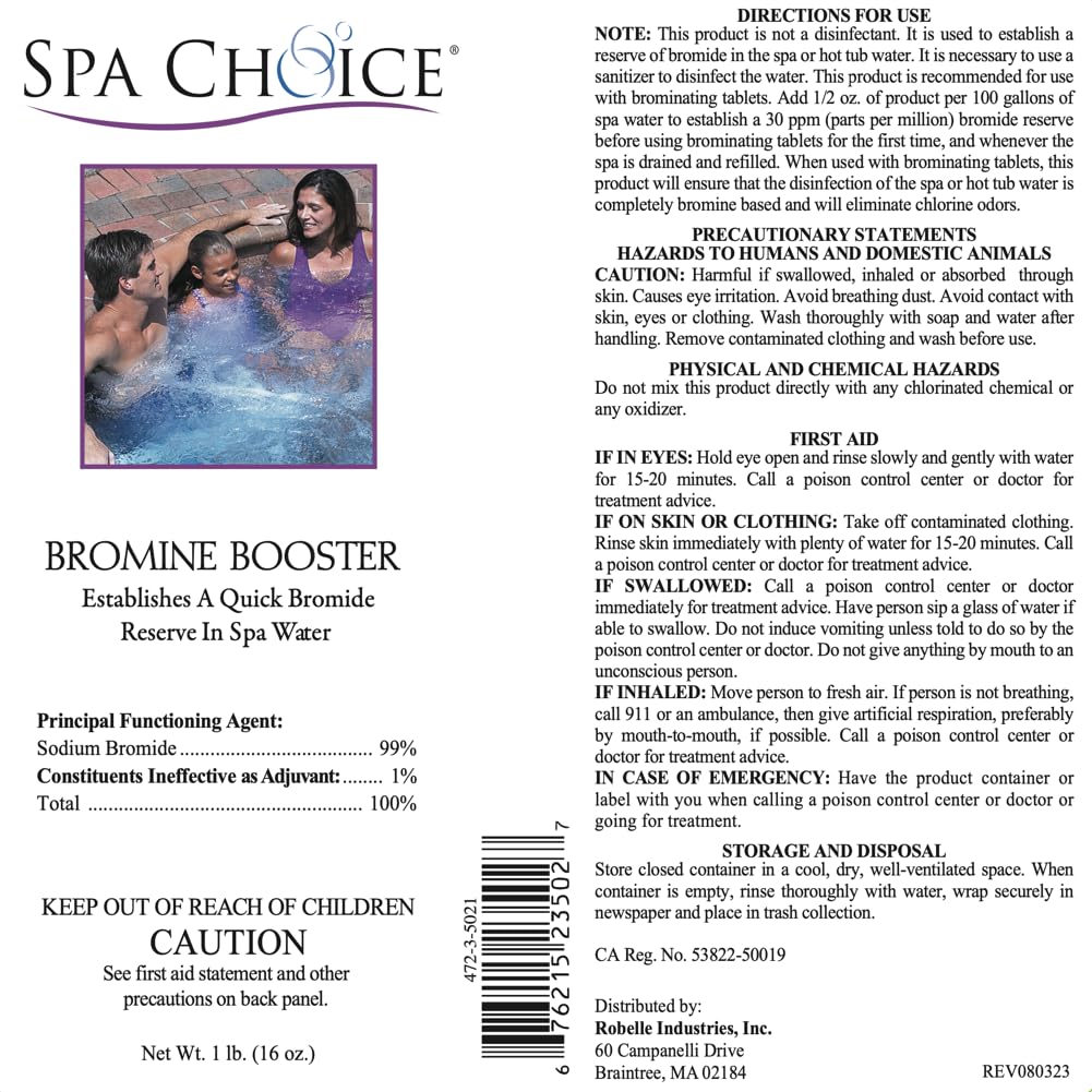 1-Pound Premium Bromine Booster, Sodium Bromide for Hot Tub