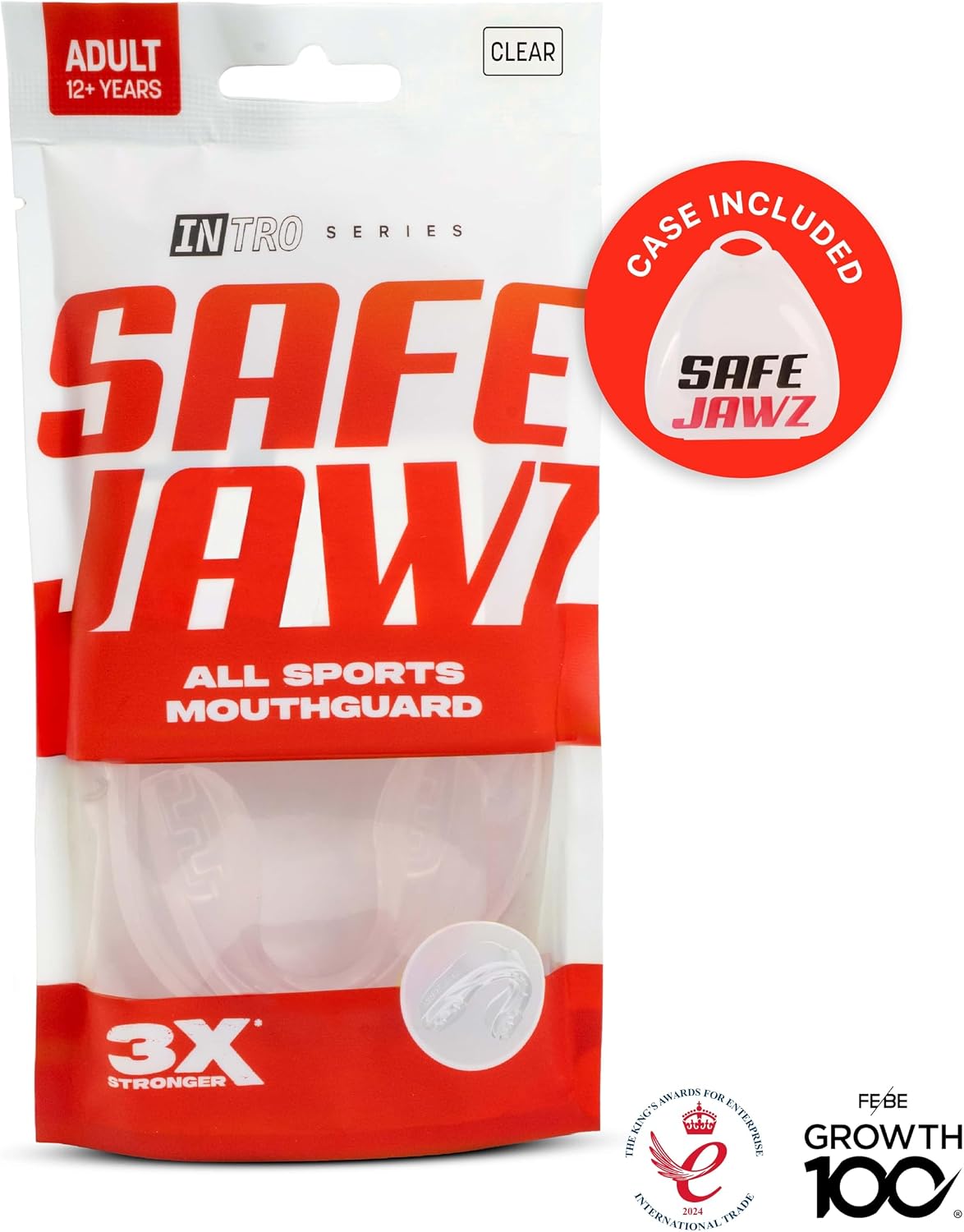 Mouth Guard, Slim Fit Mouthguard for Adult & Youth with Case | Sports Mouthpiece, Easy Fit Remoldable, Anti Gag