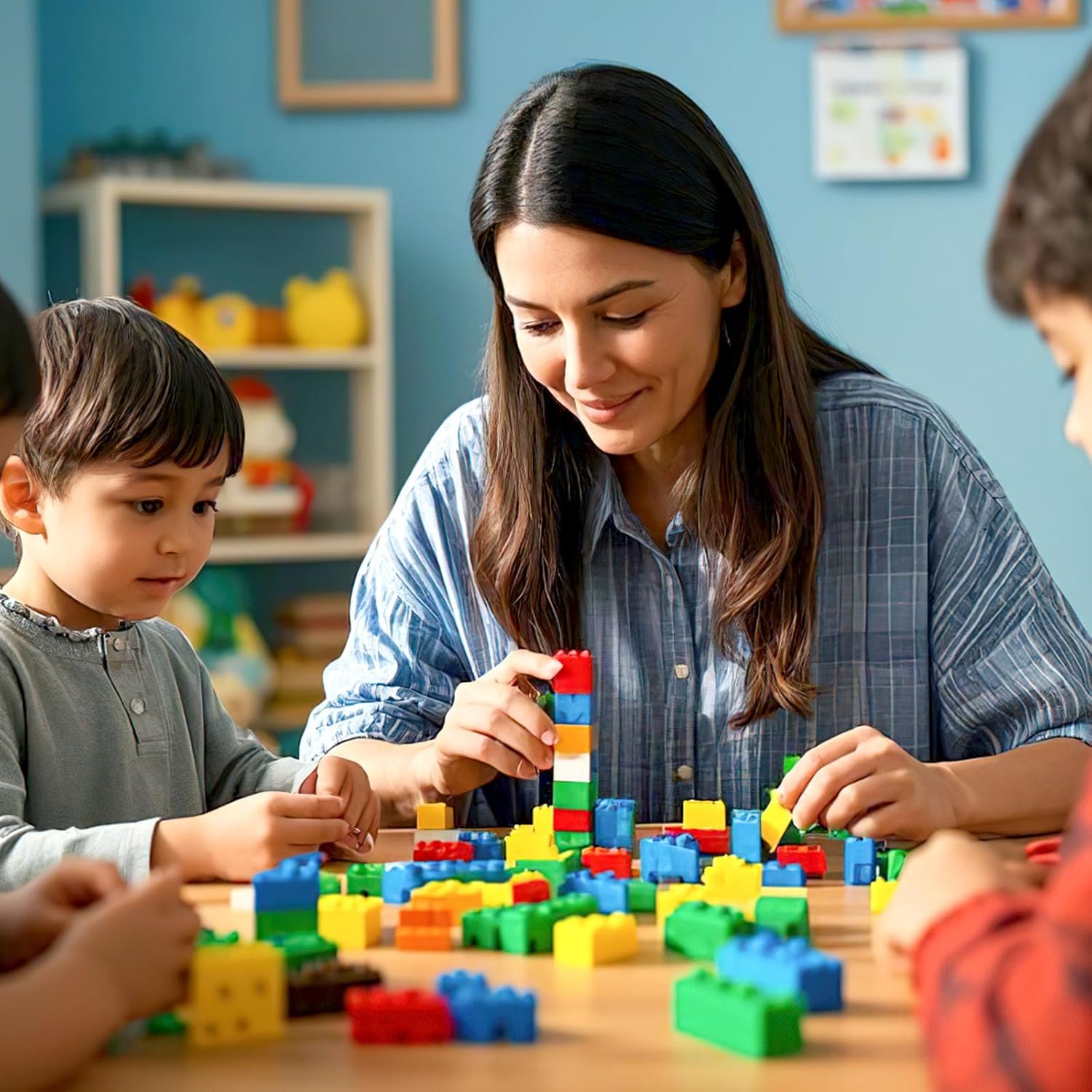 1000 PCS Building Blocks, Building Toys for Kids Classic Construction Toy Set, Creative Compatible with Major Brands