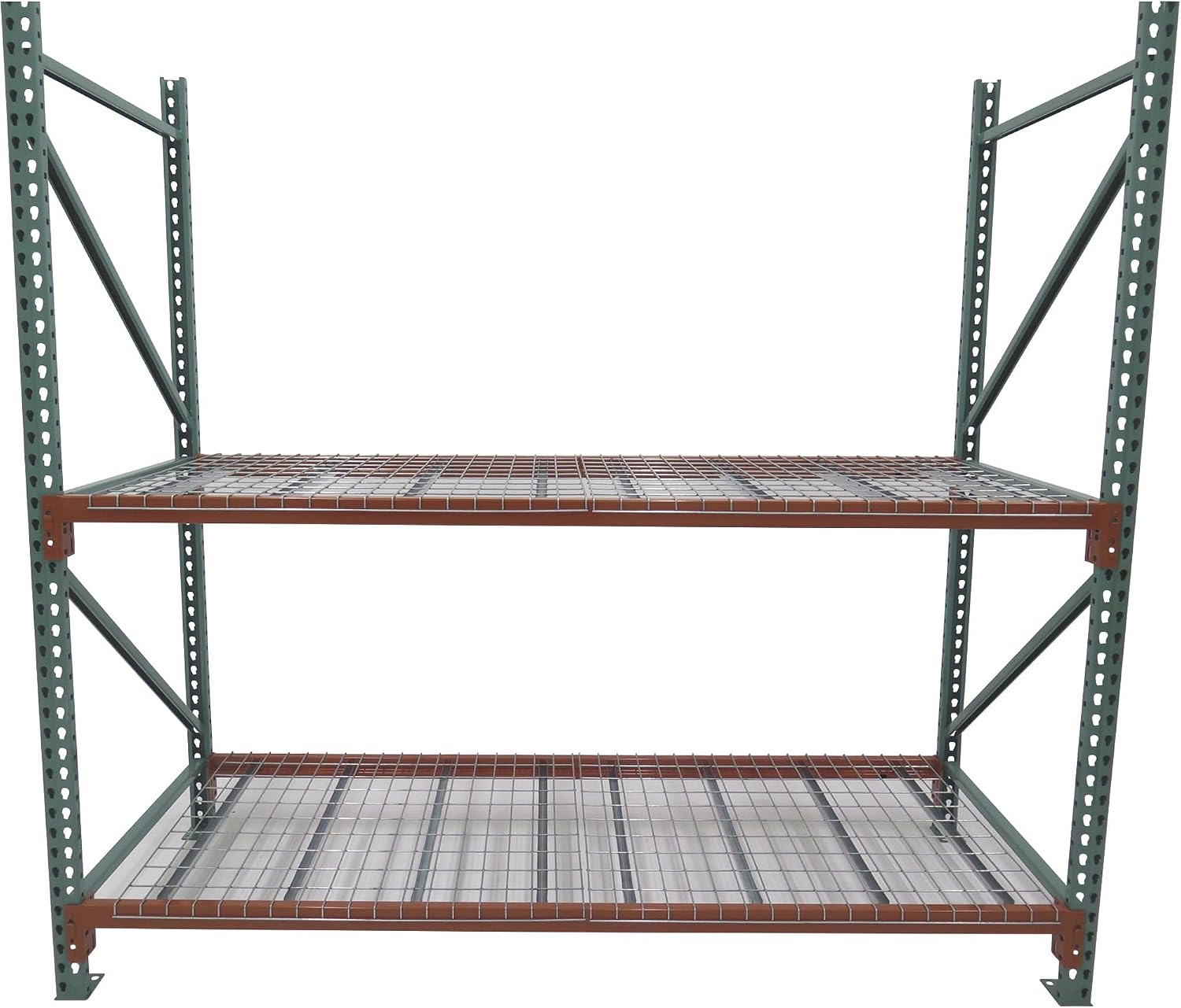AK Industrial Teardrop Pallet Rack Frame - 42in.D x 168in.H, Model Number AK-UFI-120-42