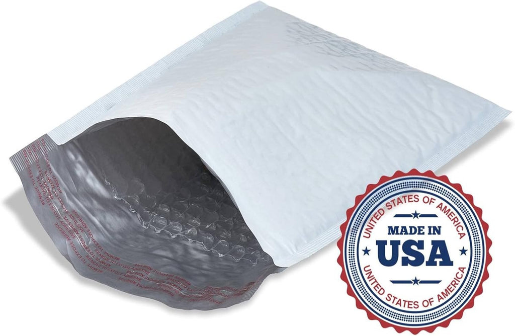#5 Poly Bubble Mailers 10.5X16 Inches Padded Envelope Mailer Waterproof Pack of 10, White