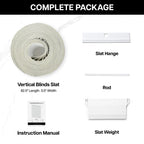 Vertical Blinds Replacement Slats, 34 Pack, Beige