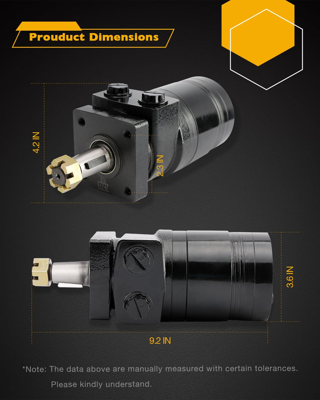 Hydraulic Wheel Motor, Compatible with Exmark Turf Tracer Viking Hydro