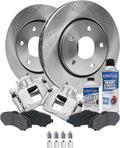 Front Brake Kit for 08-12 Chrysler Town & Country | Dodge Grand Caravan 09-12 VW Routan, Disc Brake Rotors Ceramic