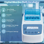 Mini Dry Bath Incubator with 15 x 1.5ml Heating Block, Timer