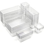 Clear Acrylic Drawer Organizer Tray 5 Size Junk Small Storage Container Bin