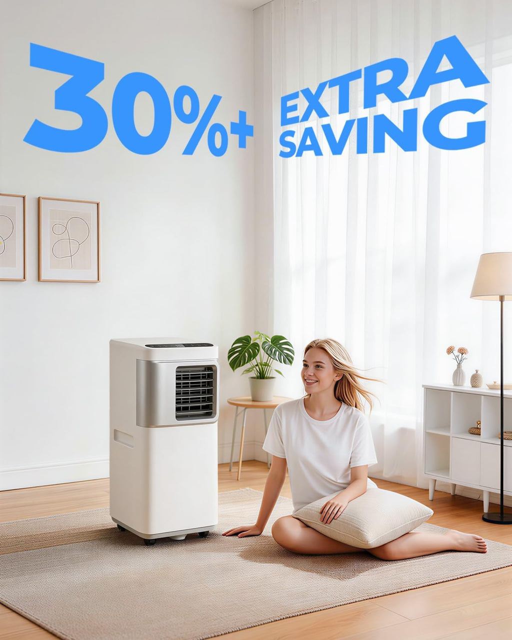16000 BTU Portable Air Conditioners for Large Room up to 730 sq.ft 5-in-1 Smart AC Unit with WiFi APP/Remote Control