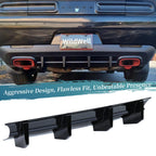 WildWell Rear Bumper Diffuser Compatible with 2015-2024 Dodge Challenger
