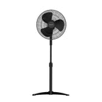 16-inch Oscillating Pedestal Fan with Precision 3-Speed Wind Control and Adjustable Tilt and Height, Black