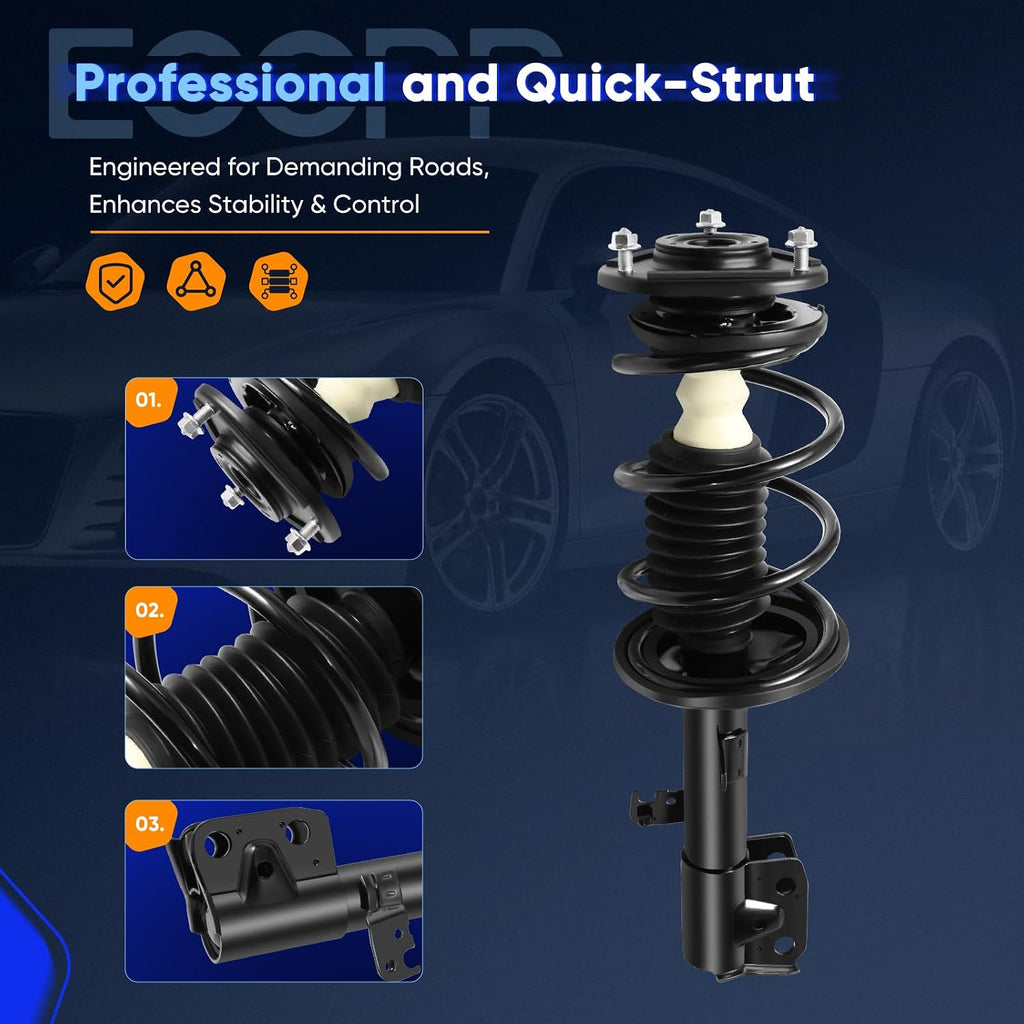 ECCPP Struts Spring Assembly Front Struts for Toyota Corolla 2009-2013