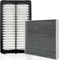 Not for hybrid, Cabin and Engine Air Filter Fits for 2022-2025 2026 Tucson, Santa Cruz, 2021-2026 Santa Fe, K5