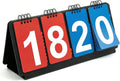 Portable Sports Scoreboard with Large Flip Numbers, Manual Score Keeper for Basketball Volleyball Baseball Games
