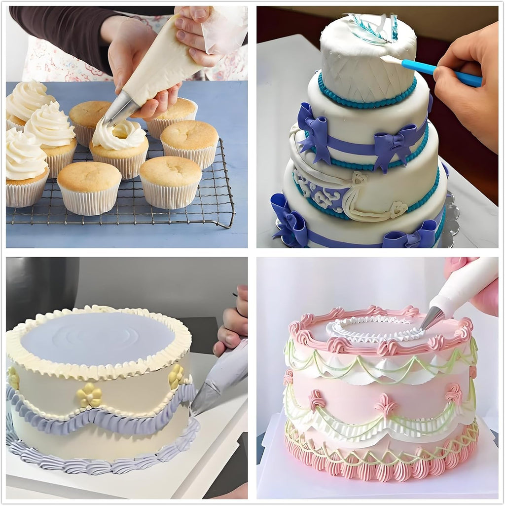 Piping Bags and Tips Set, 130 Pcs Baking Supplies