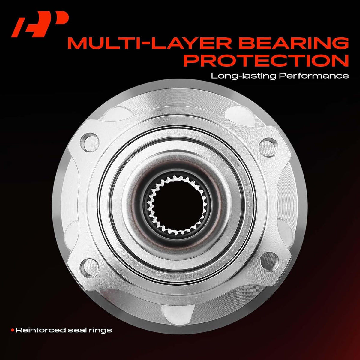 A-Premium 2 x Front Wheel Bearing and Hub Assembly with 5-Lug
